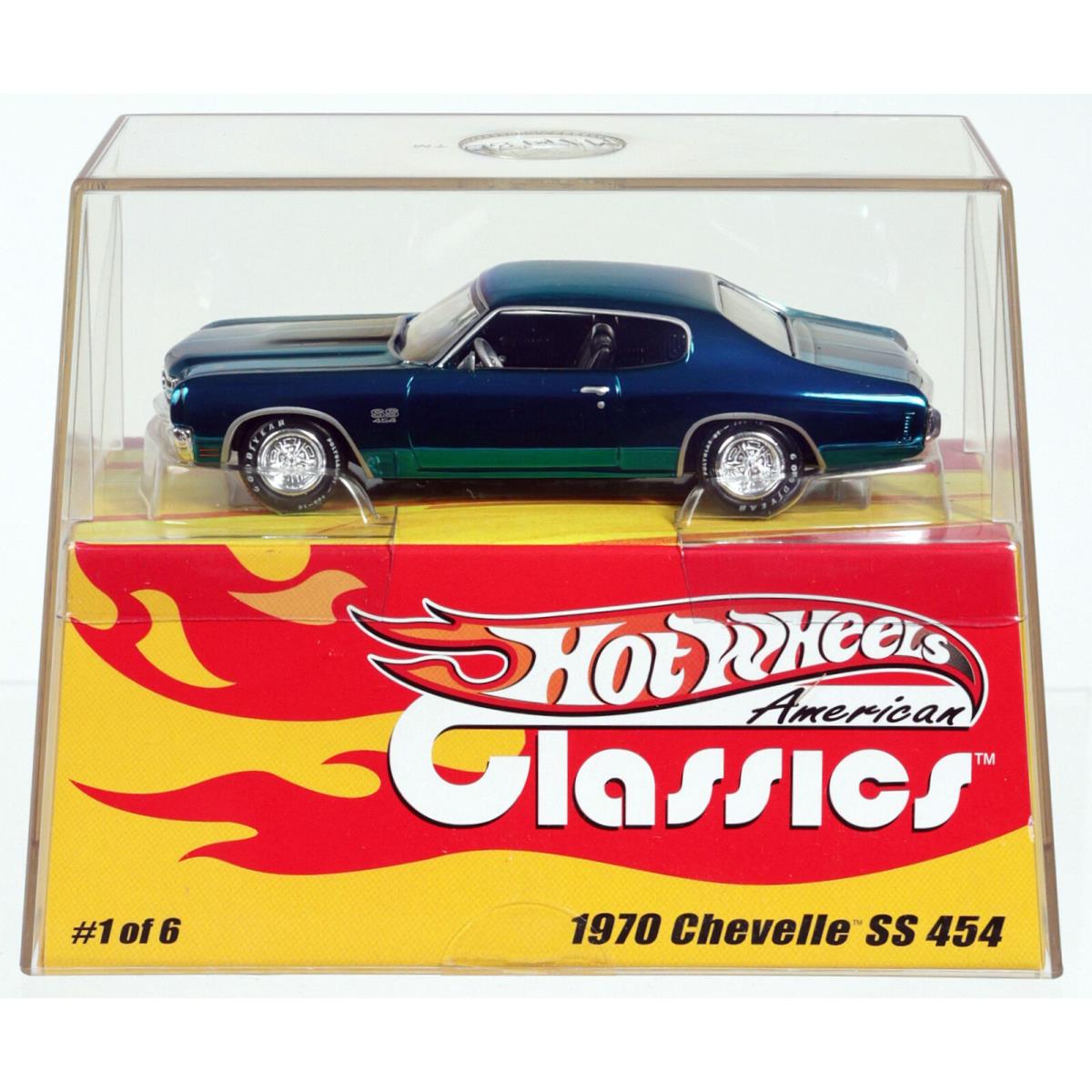 Hot Wheels 1970 Chevelle SS 454 American Classics LE C6466 Nrfb 2003 Aqua 1:43