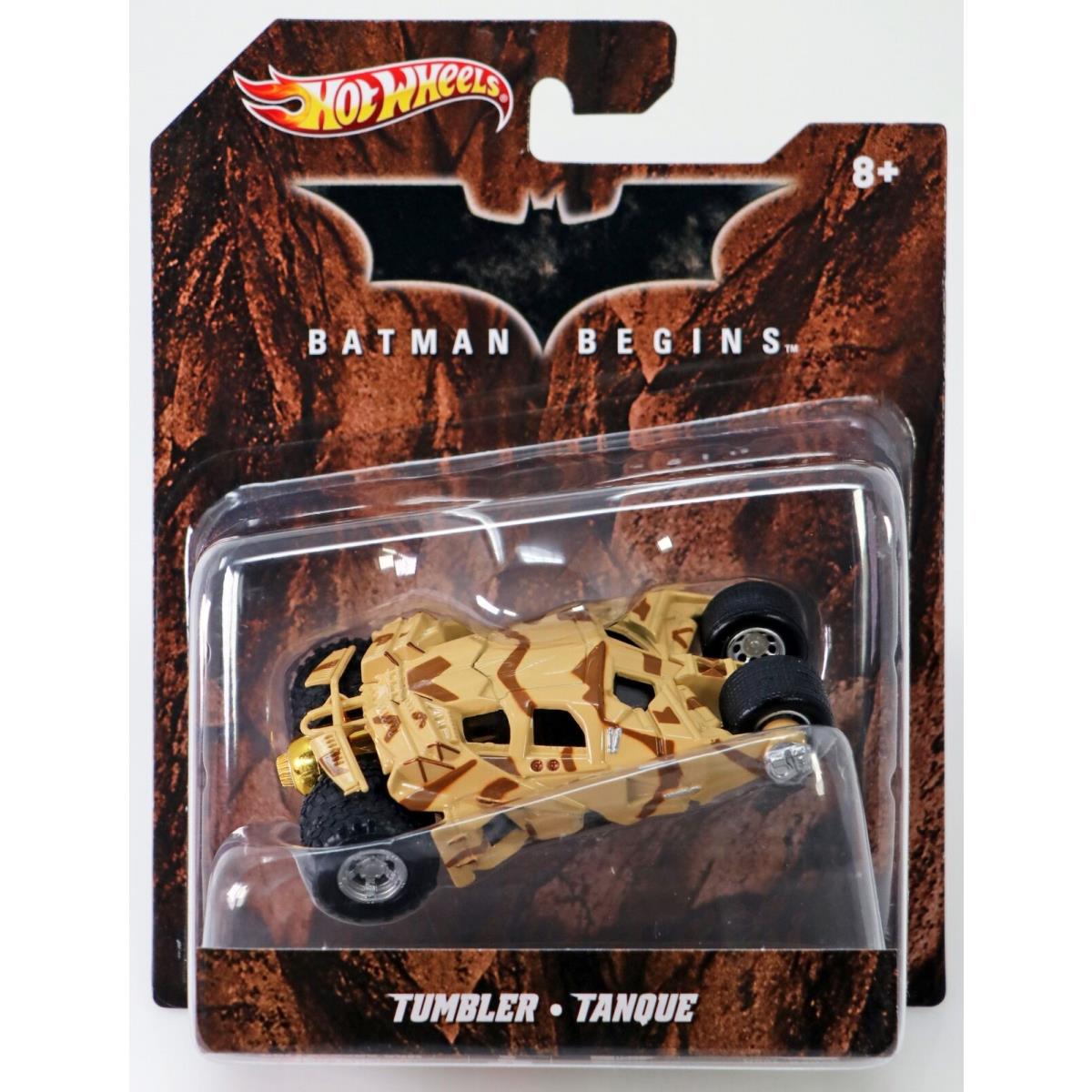 Hot Wheels Batman Begins Series Tumbler Tanque X4038 Nrfp 2011 Tan 1:50