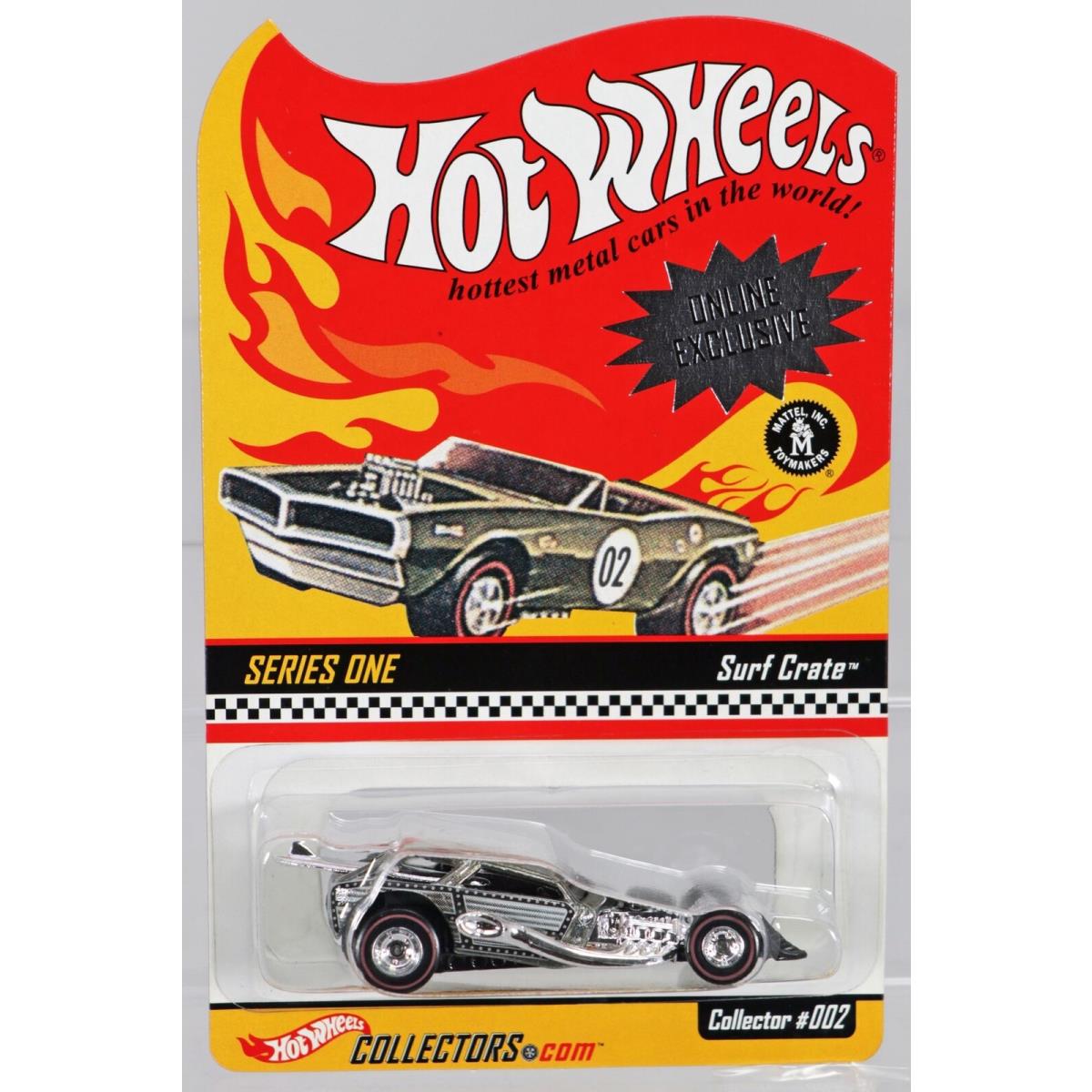 Hot Wheels Surf Crate Online Exclusive Series 1 85507 Nrfp 2001 Chrome 1:64