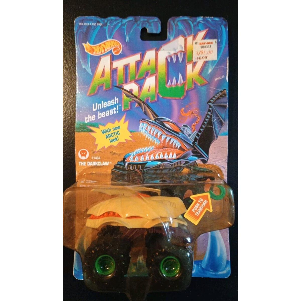 Hotwheels - The Darkclaw - 1993 Attack Pack - Artic Look` - Rare - White