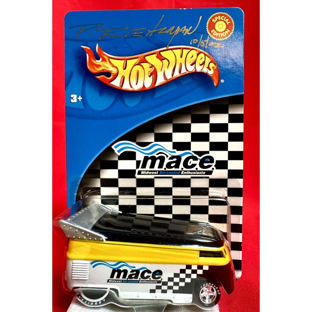 Hot Wheels Mace VW Drag Bus - Special Edition -phil Riehlman Signed- NM