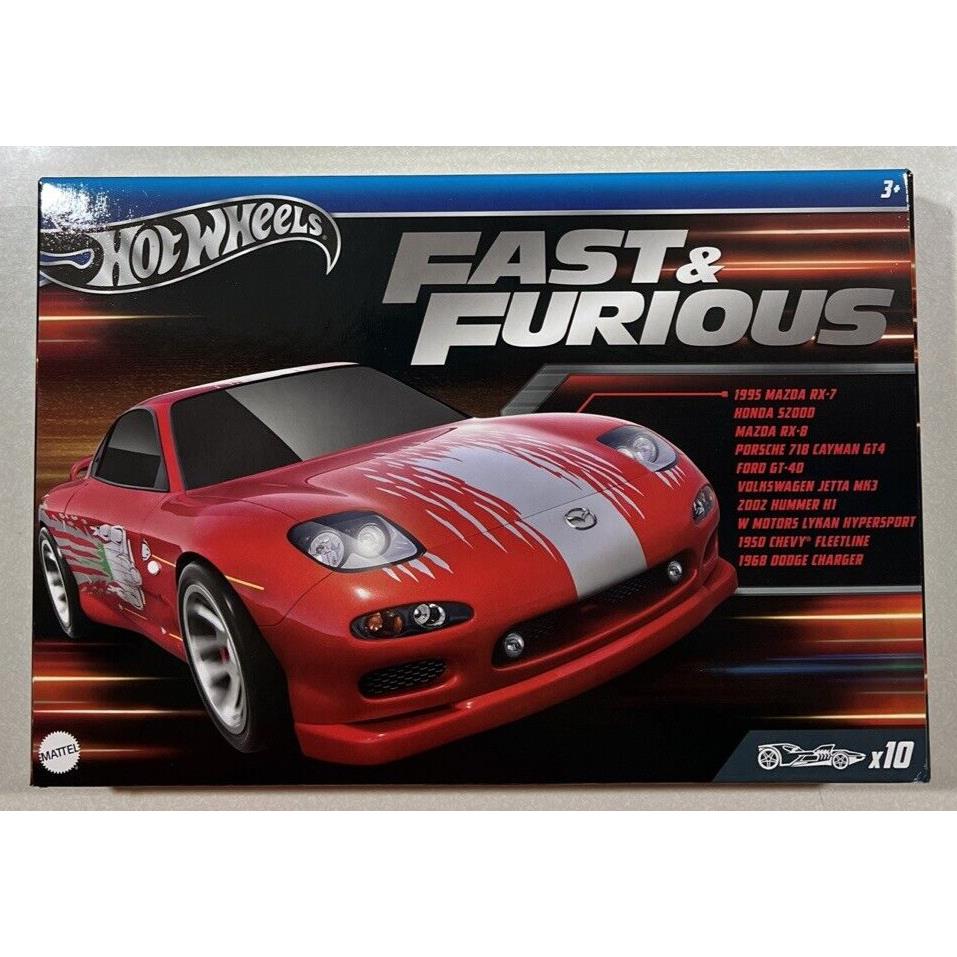 2024 Hot Wheels Fast and Furious 10 Pack Vhtf