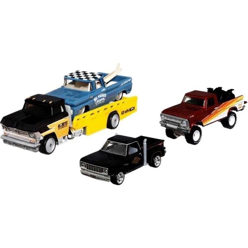 Hot Wheels Premium 2024 Set of 4 Pieces Series J Diecast Model Cars