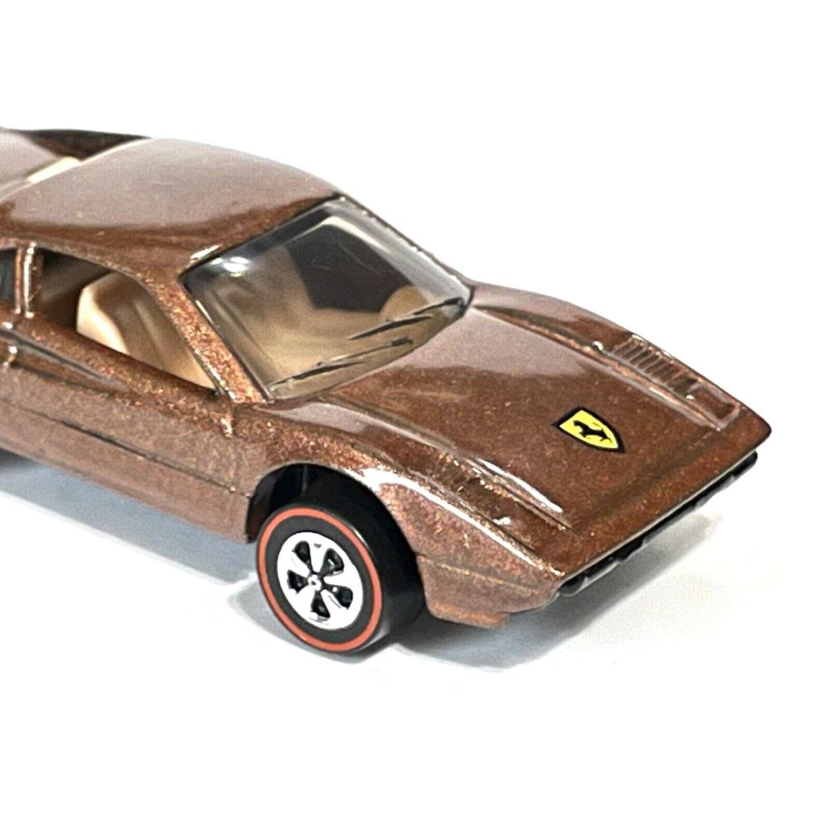 Loose Hot Wheels Brown Ferrari 308 Gto Custom Redline