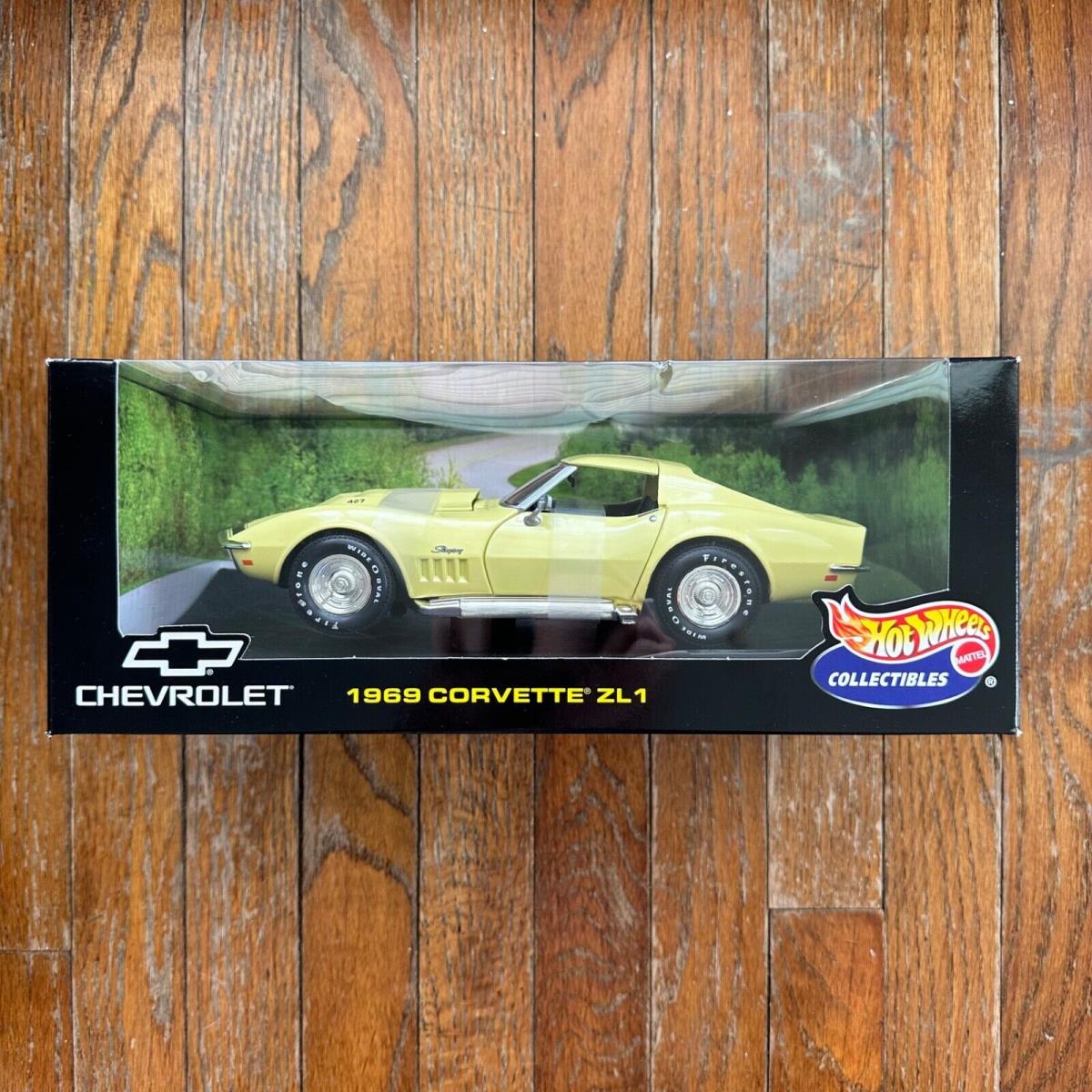 1/18 Hot Wheels 1969 Chevrolet Corvette Stingray ZL1 Yellow