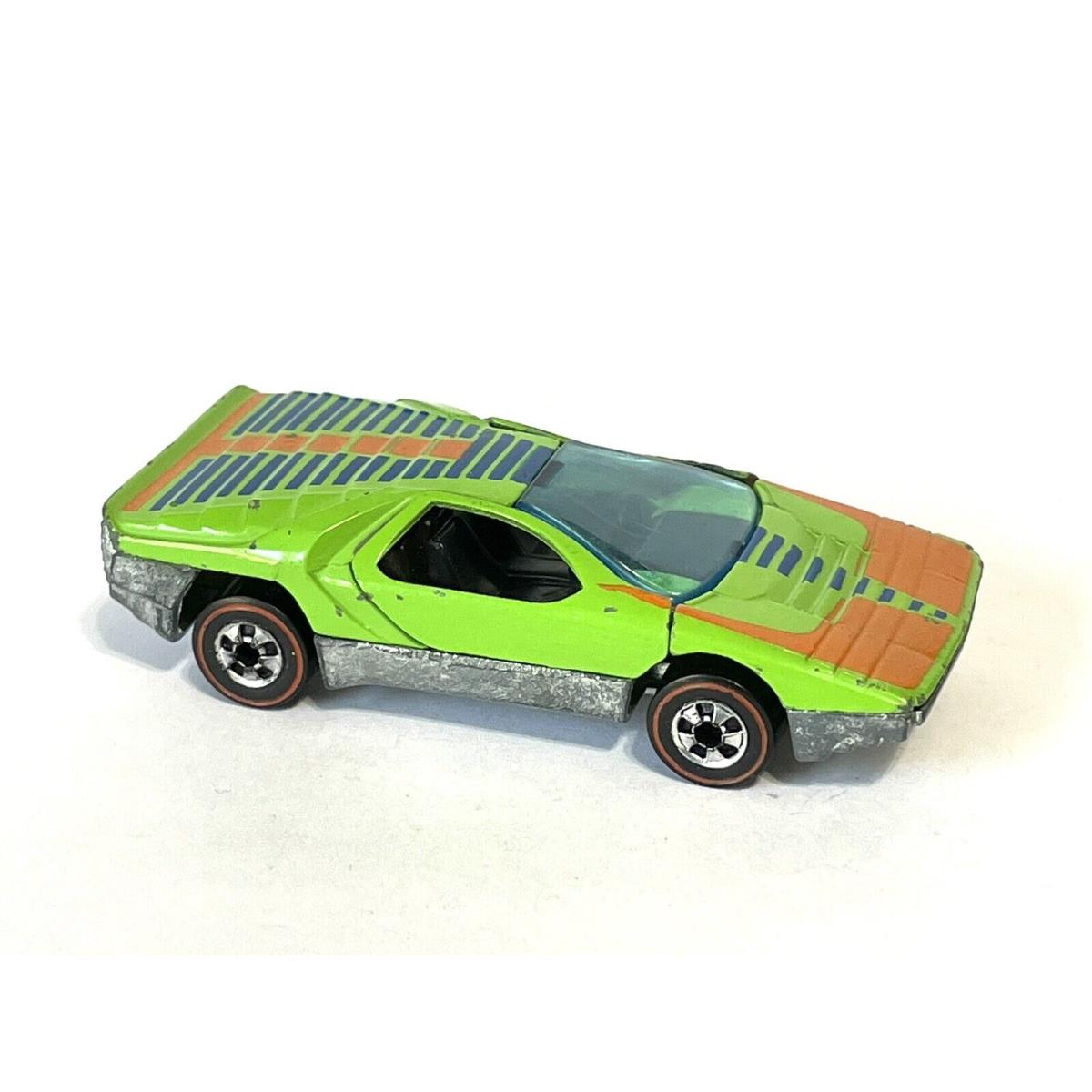 Hot Wheels Redline Flying Colors 1969 Carabo Green Nice