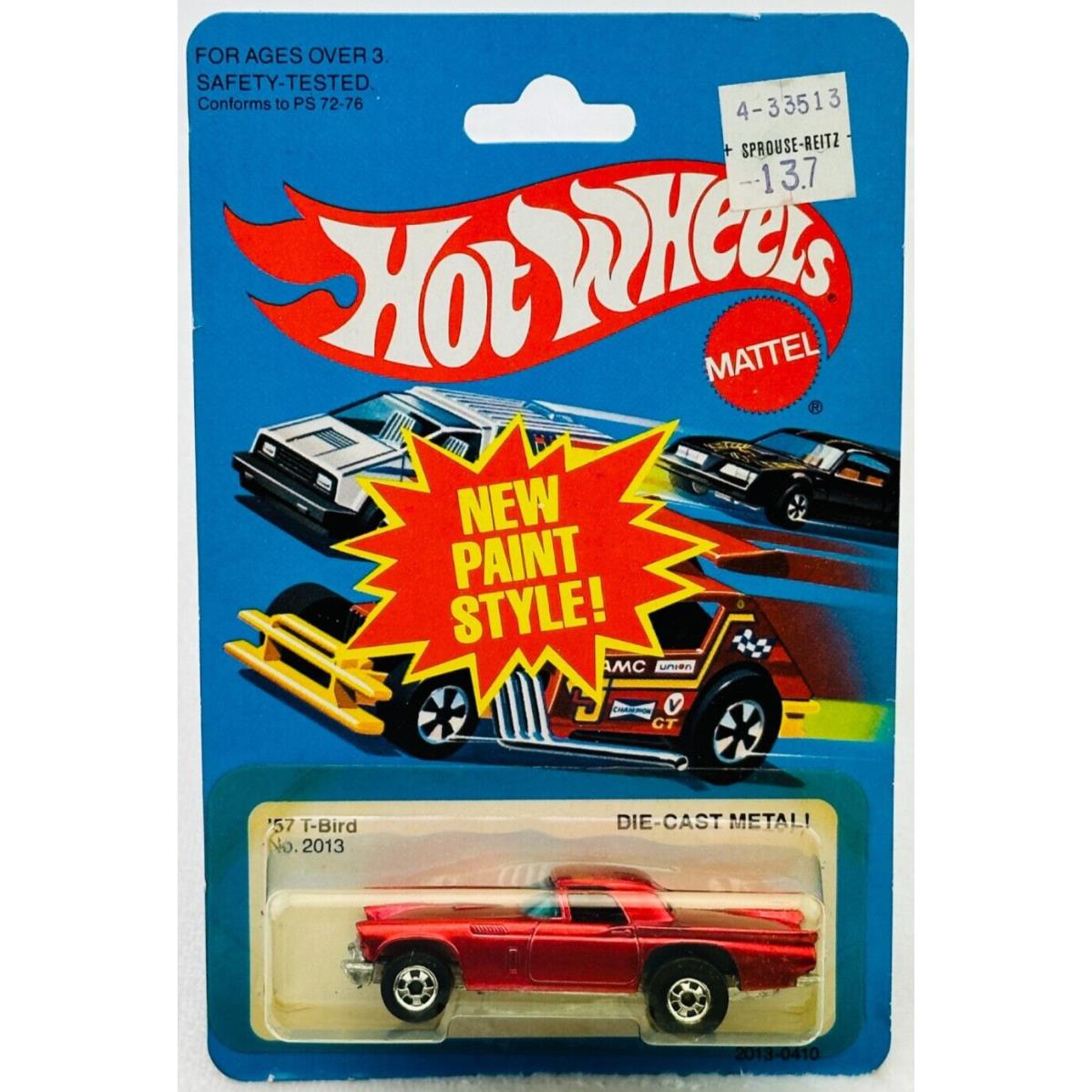 Hot Wheels Blackwall `57 T-bird Red 2013 in Blisterpack