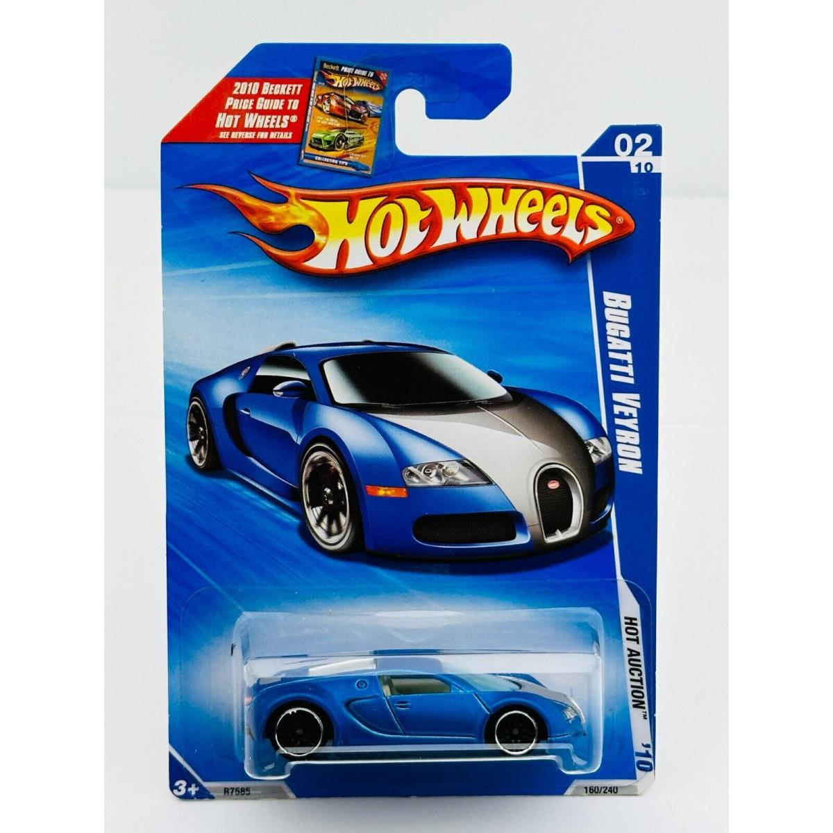 Hot Wheels 2010 Hot Auction 02/10 Bugatti Veyron Blue