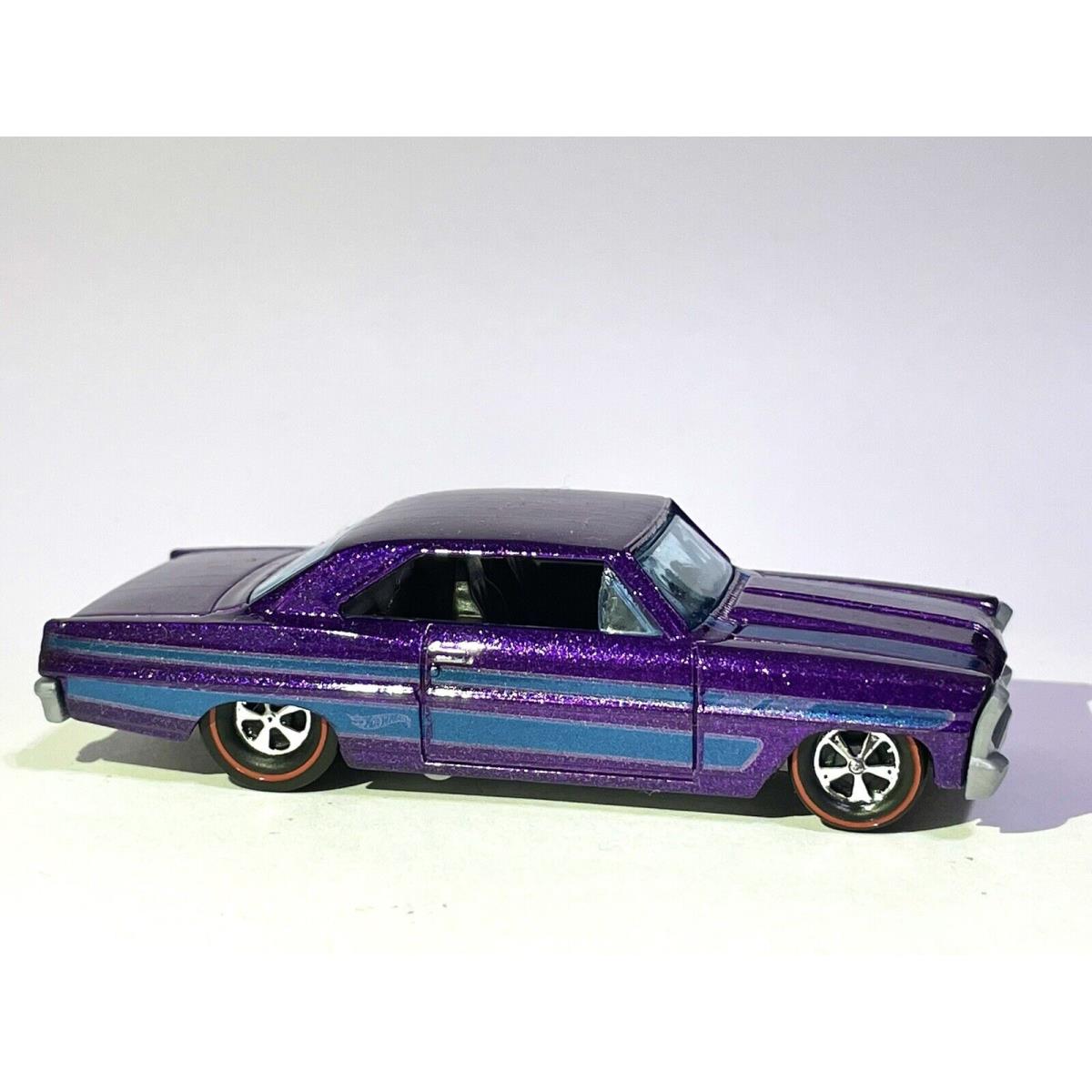 Hot Wheels Custom Made Redline 1966 Chevy Nova Metallic Purple