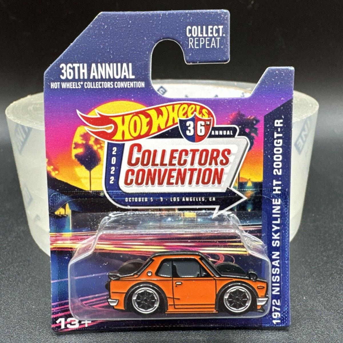 2022 Hot Wheels Orange 1972 Nissan Skyline HT 2000GT-R 36th Convention Pin Origi