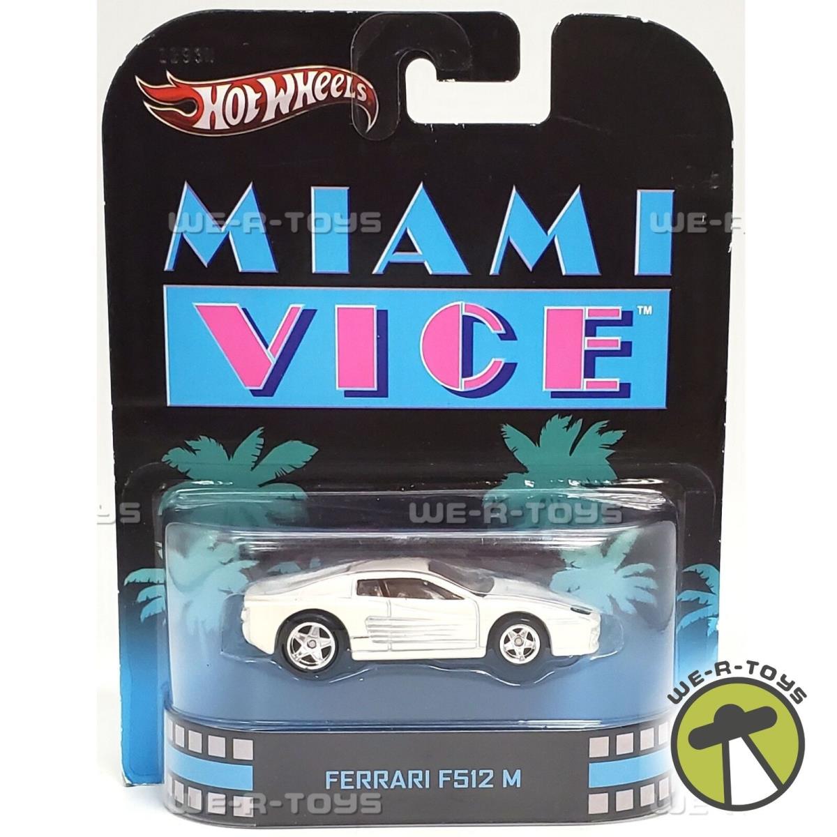 Hot Wheels Retro Entertainment Miami Vice Ferrari F512M Mattel 2012 Nrfp