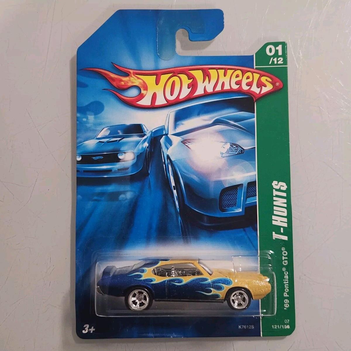 1/64 2007 Hot Wheels Super Treasure Hunt `69 Pontiac Gto 121 Real Riders