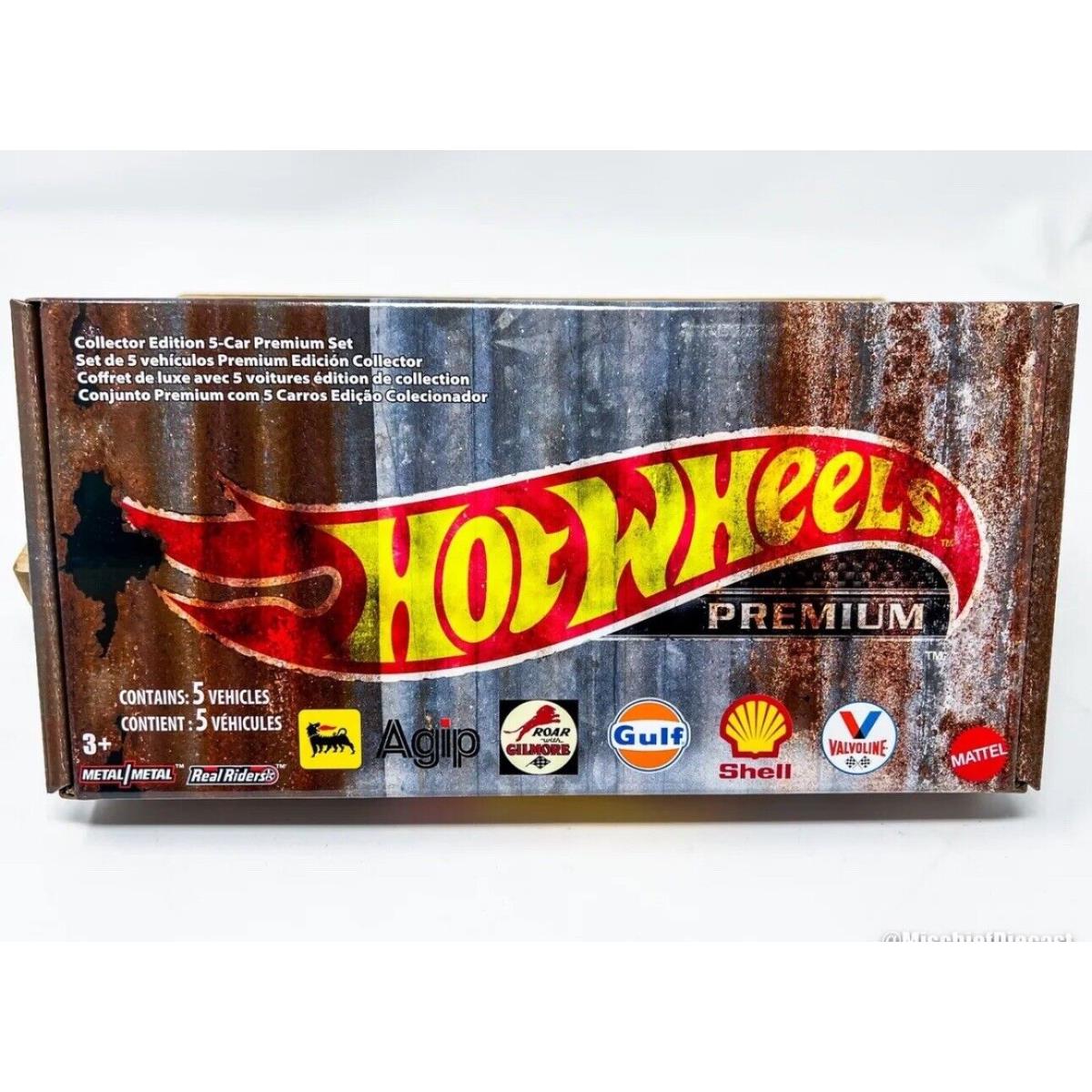 Hot Wheels - 2020 Pop Culture - Vintage Oil Premium Box Set of 5 Cars