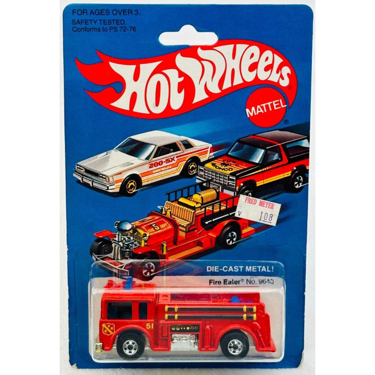 Hot Wheels Blackwall Fire Eater Red 9640 in Blisterpack