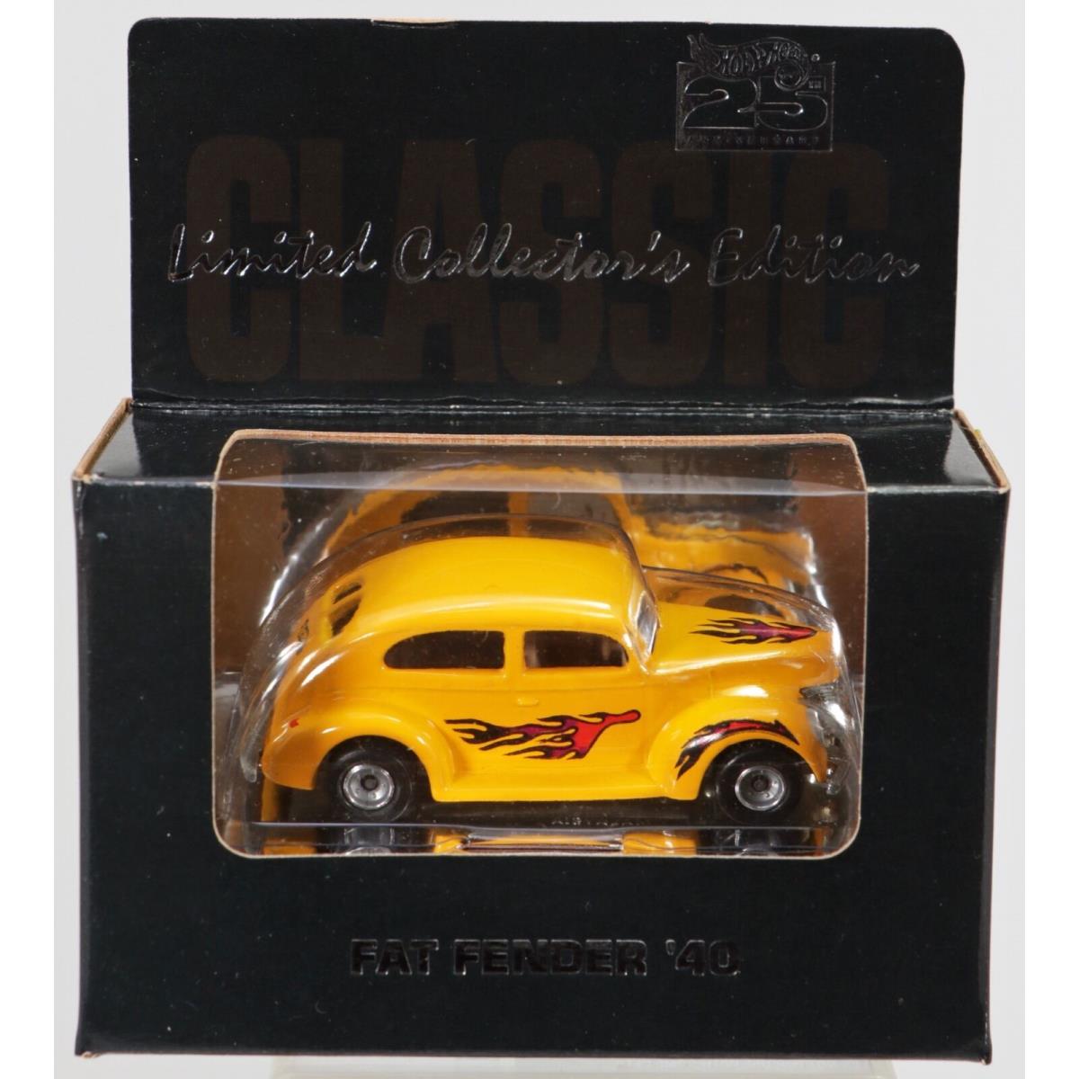 Hot Wheels Fat Fendered 1940 25th Anniversary Collector`s Edition 11267 Yel 1:64