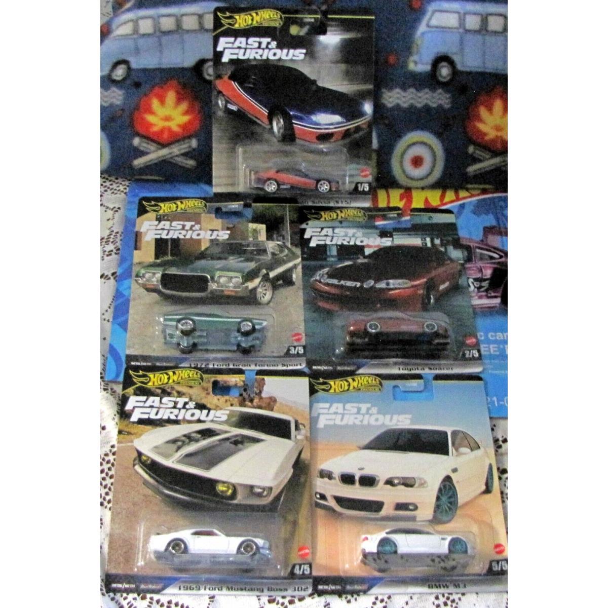 Hot Wheels 2024 Fast and Furious Mix F Set of 5 HNW46-956F