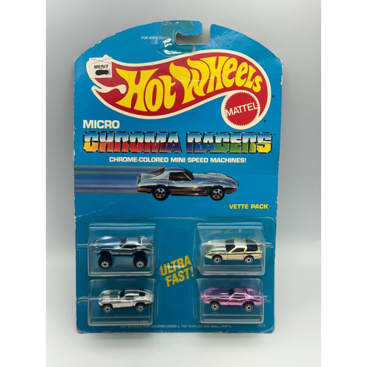 Hot Wheels Micro Chroma Racers Corvette Pack in Pack