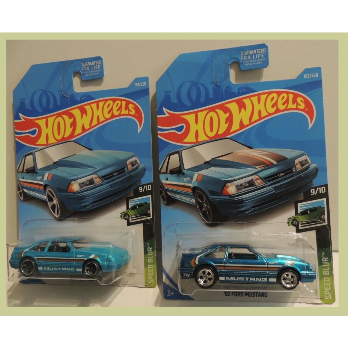 Hot Wheels 2019 Super Treasure Hunt 92 Ford Mustang W/rr s Plus Regular Issue