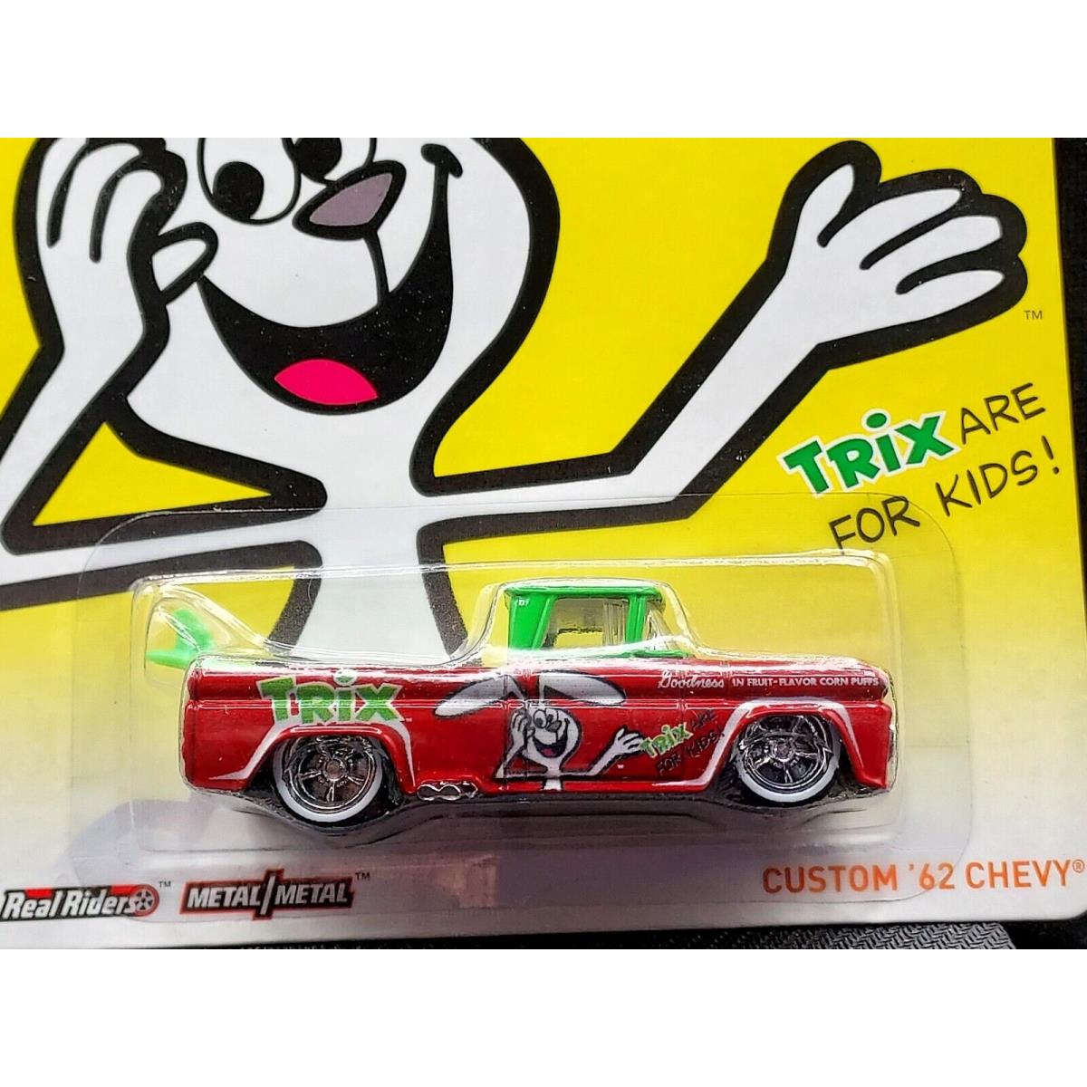 Hot Wheels Custom 62 1962 Chevy Pickup Truck Trix General Mills W/rrs