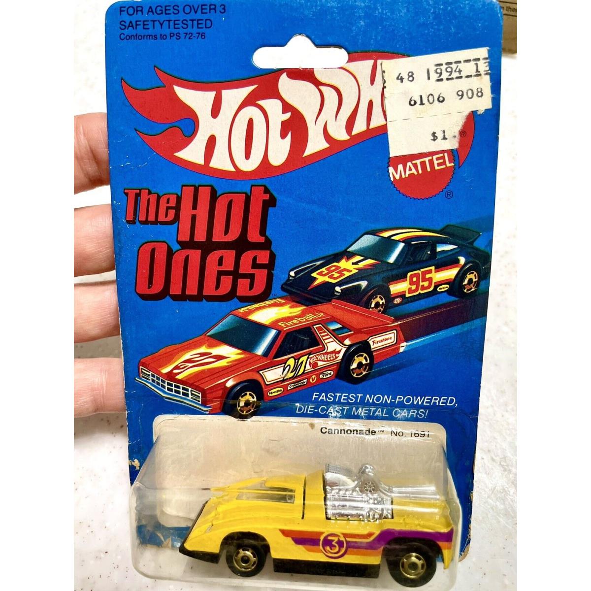 1981 Hot Wheels Cannonade / On Card / Vintage Mattel