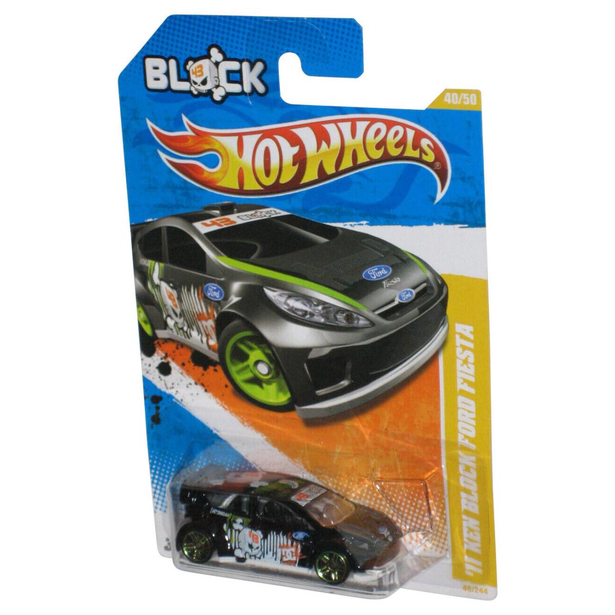 Hot Wheels 2011 Models 40/50 2010 Black `11 Block Ford Fiesta Car 40/