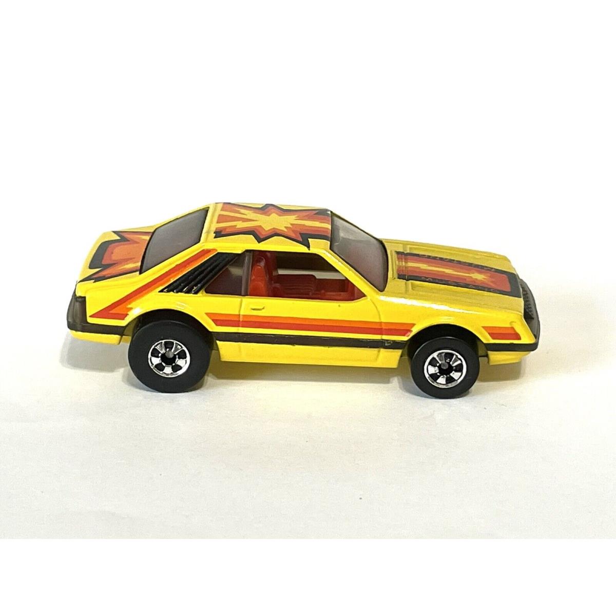 Vintage 1979 Hot Wheels Blackwall Hot Ones Yellow Turbo Mustang Cobra Hong Kong