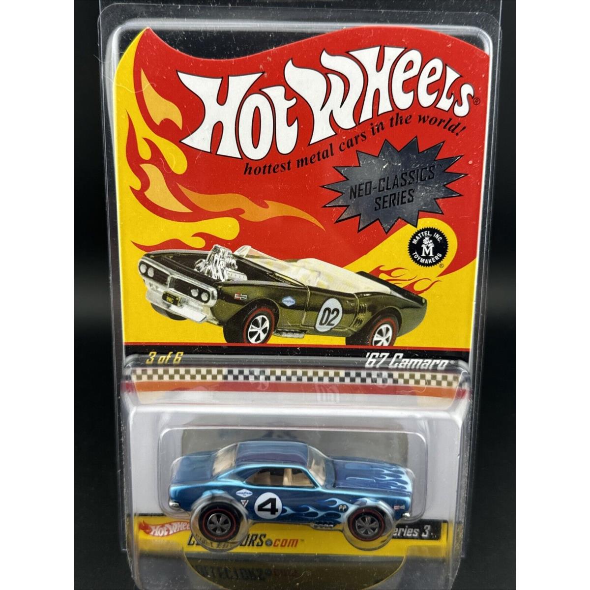 2004 Hot Wheels Blue 67 Chevy Camaro Redline Club Rlc Series 3 Neo Classics 7343