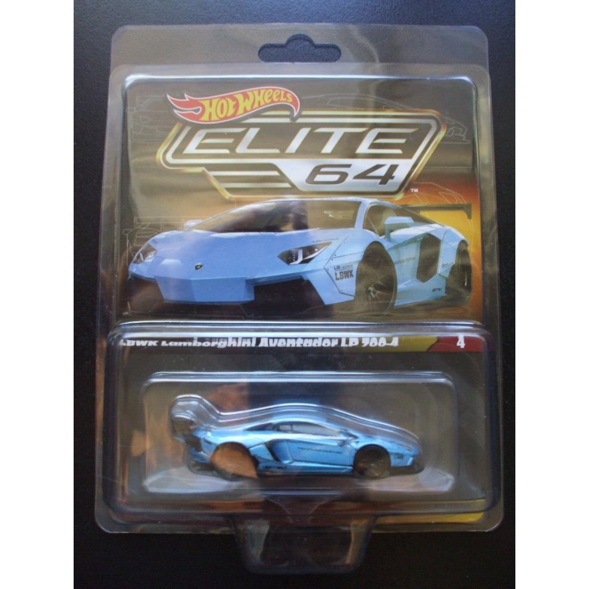 Hot Wheels Elite 64 4 Lbwk Lamborghini Aventador LP 700-4 Liberty Walk