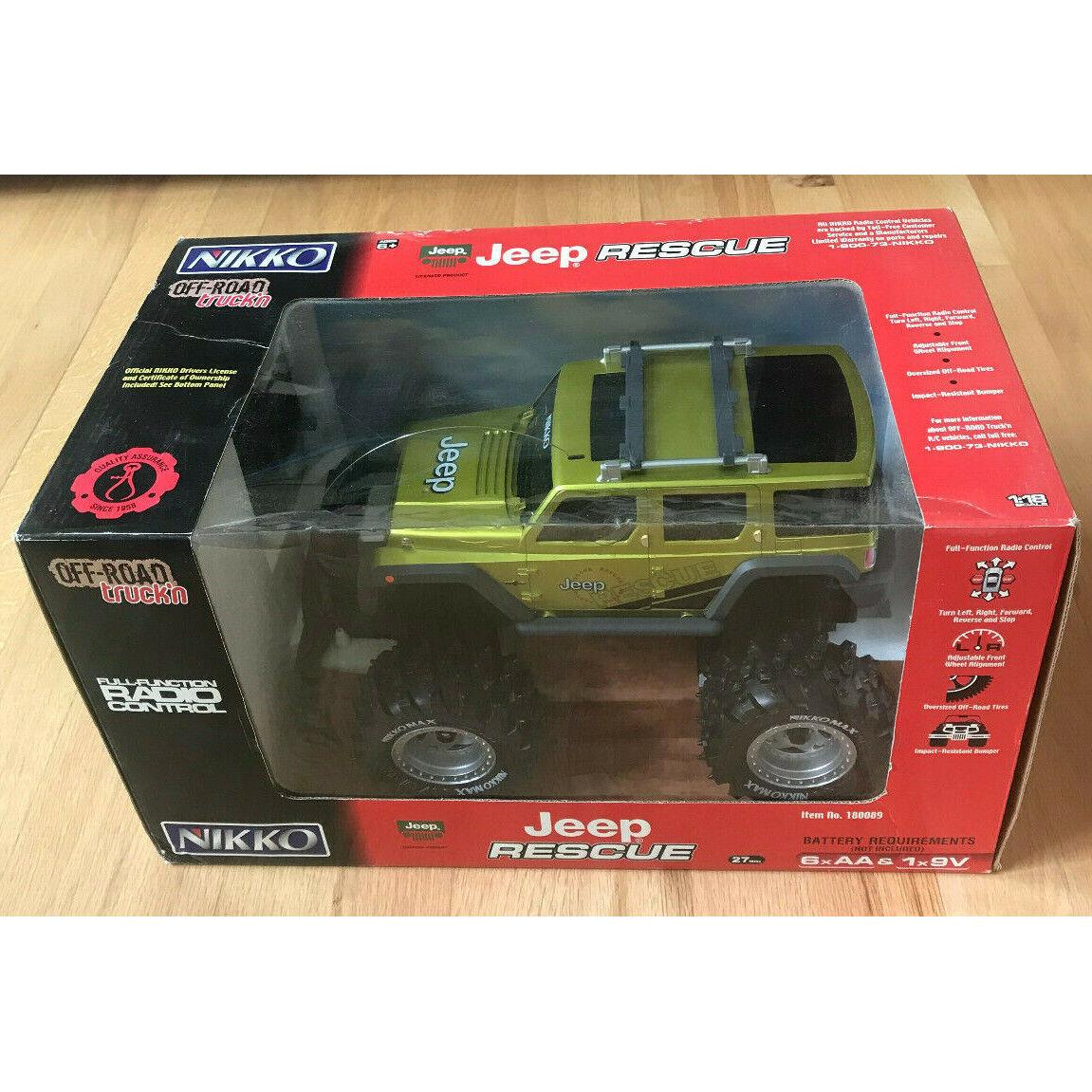 Nikko 1/8 Scale Jeep Rescue RC Radio Control Car