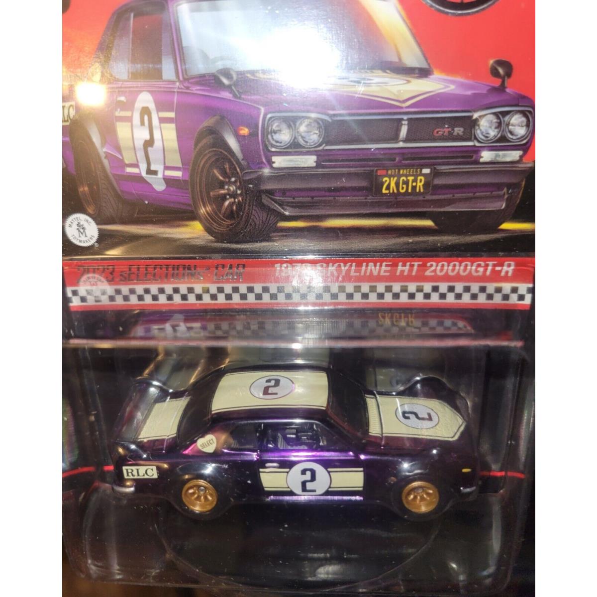 2023 Rlc Exclusive Selections 1972 Skyline H/t 2000GT-R Hot Wheels w Display Cas