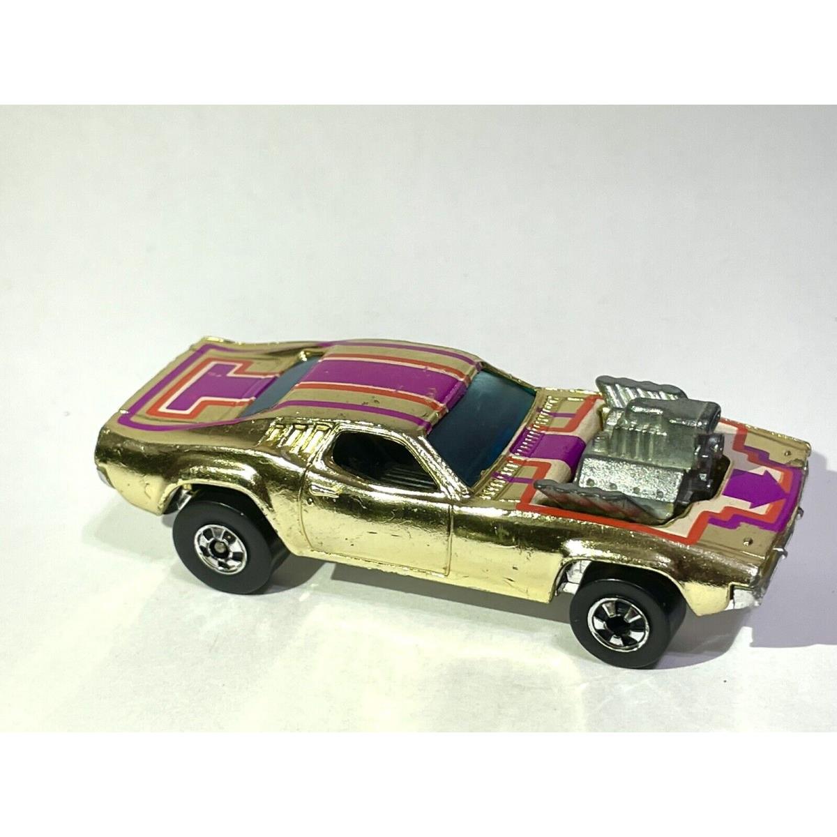 Vintage Hot Wheels Rodger Dodger 1970 Gold Made in Hong Kong Deep Rich Gold