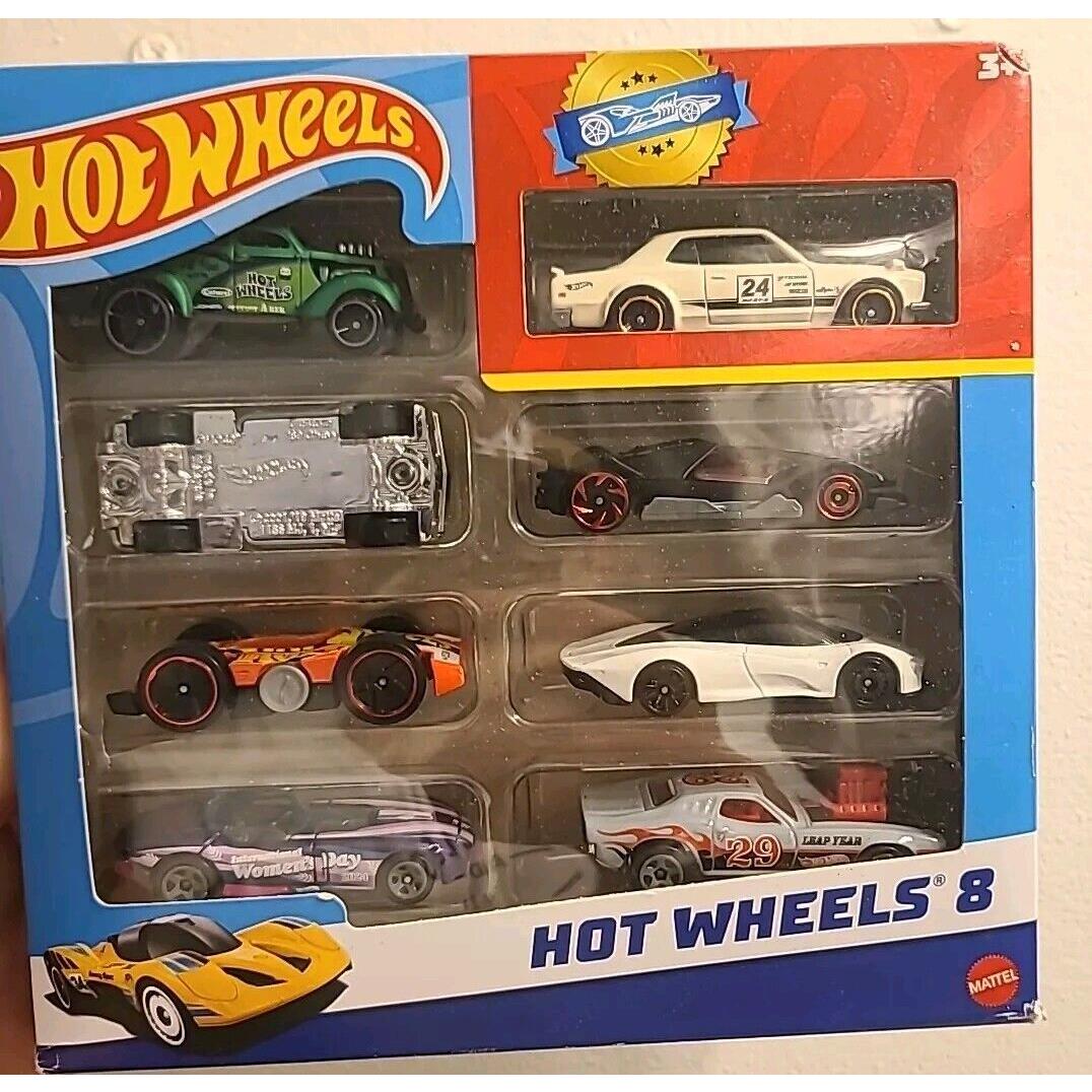 Hot Wheels 8 Pack 2024 with Nissan Skyline H/t Error with `69 Custom Flipped