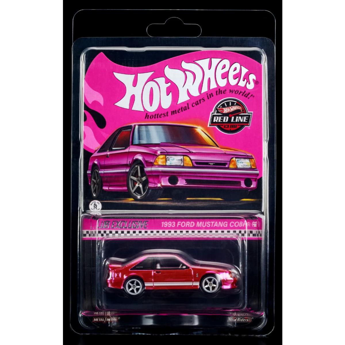 Hot Wheels 2024 Rlc Exclusive Pink Edition 1993 Ford Mustang Cobra R