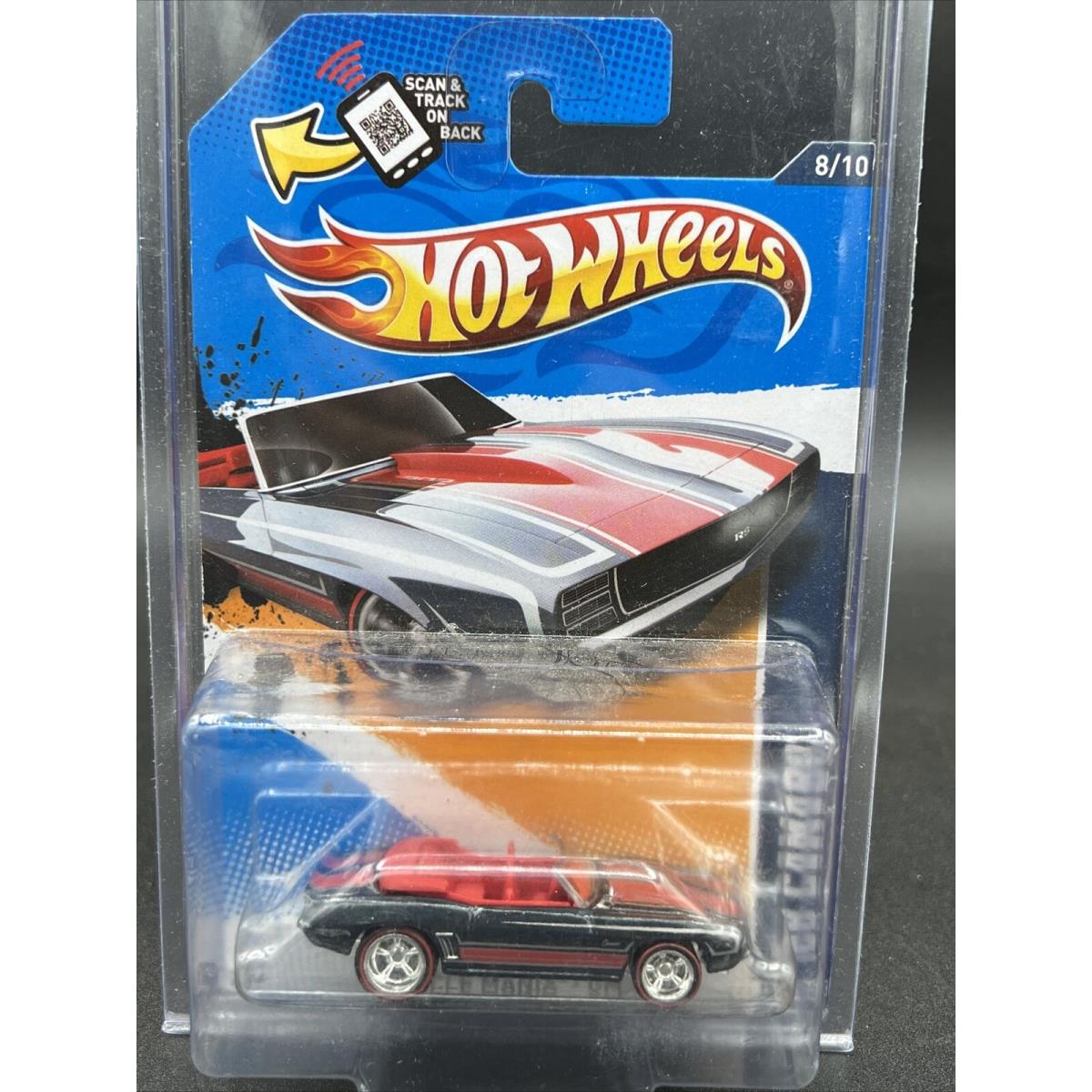 2012 Hot Wheels Gray 69 Camaro Convertible Super Treasure Hunt Muscle Mania