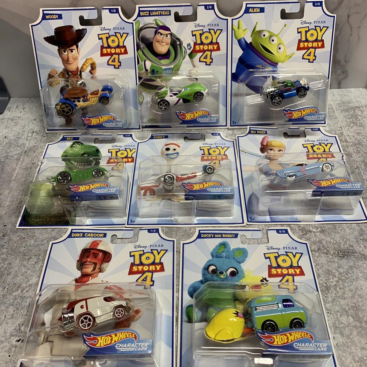 Hot Wheels Toy Story 4 Character Cars Wave 2 Complete Set of 8