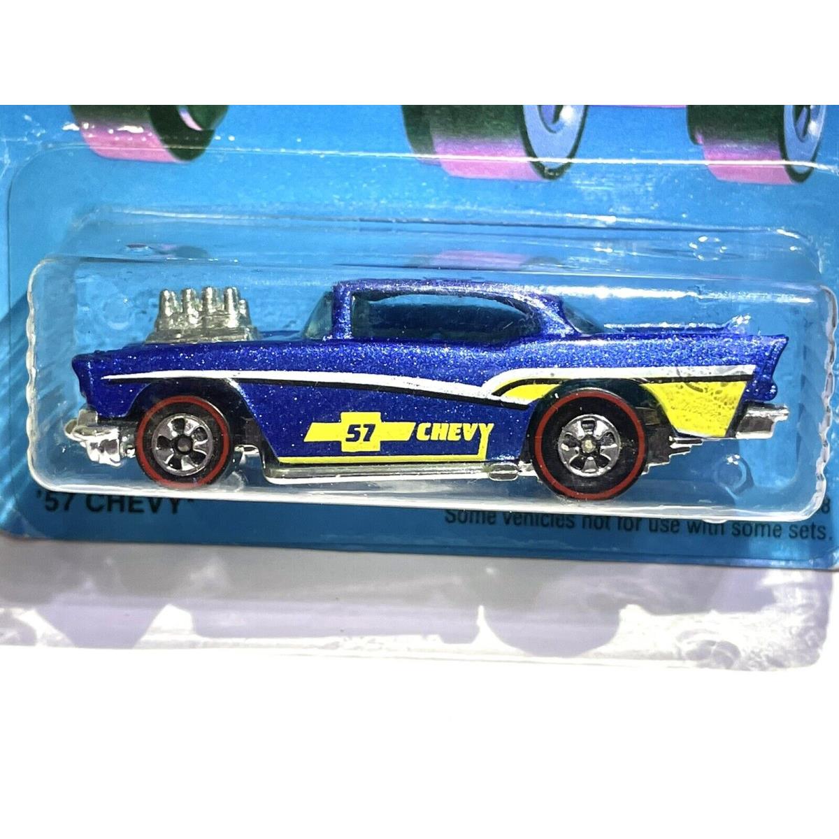 Custom Made Redline Hot Wheels Paint Style Blue 57 Chevy Mint