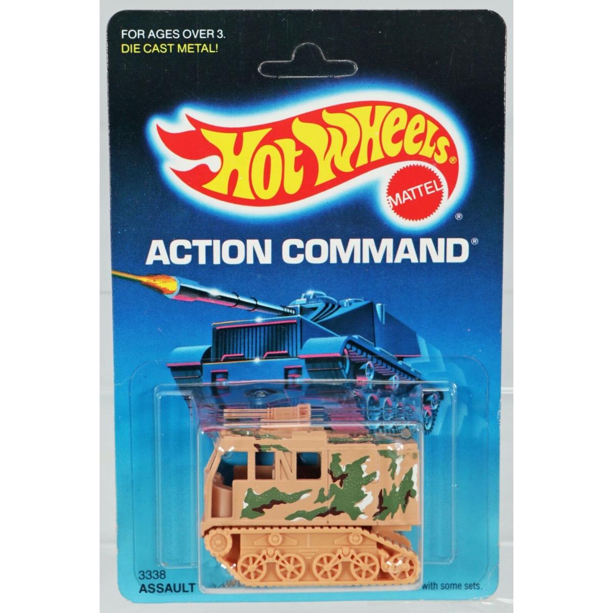 Hot Wheels Assault Crawler Action Command Series 3338 Nrfp 1986 Tan 1:64