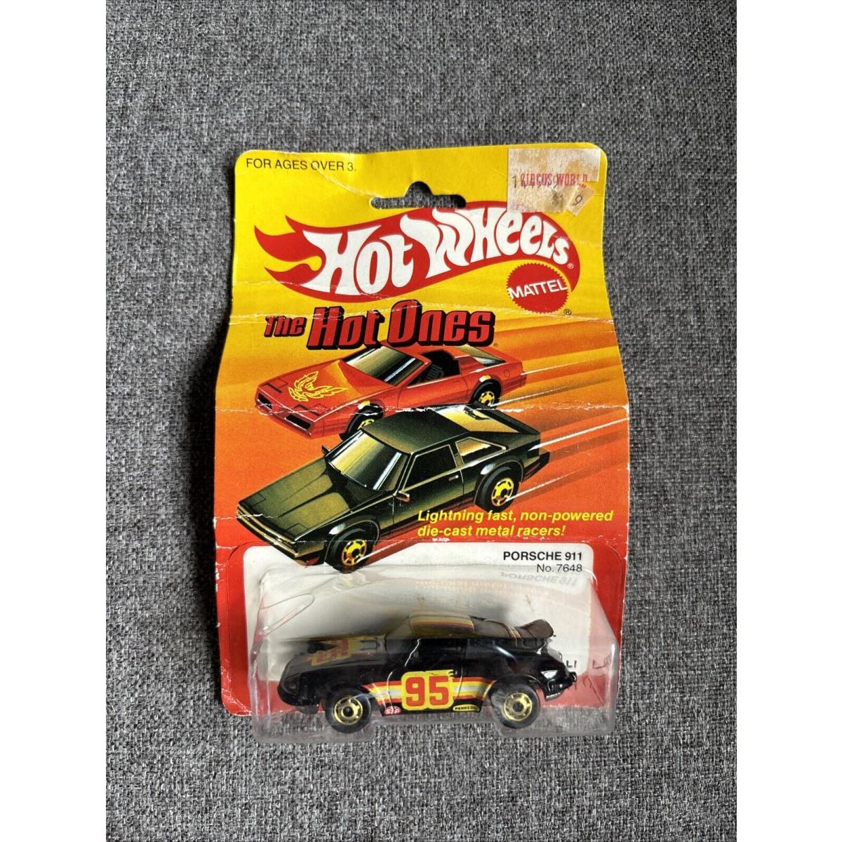 Vtg Hot Wheels Porsche 911 The Hot Ones Black Die Cast Mattel