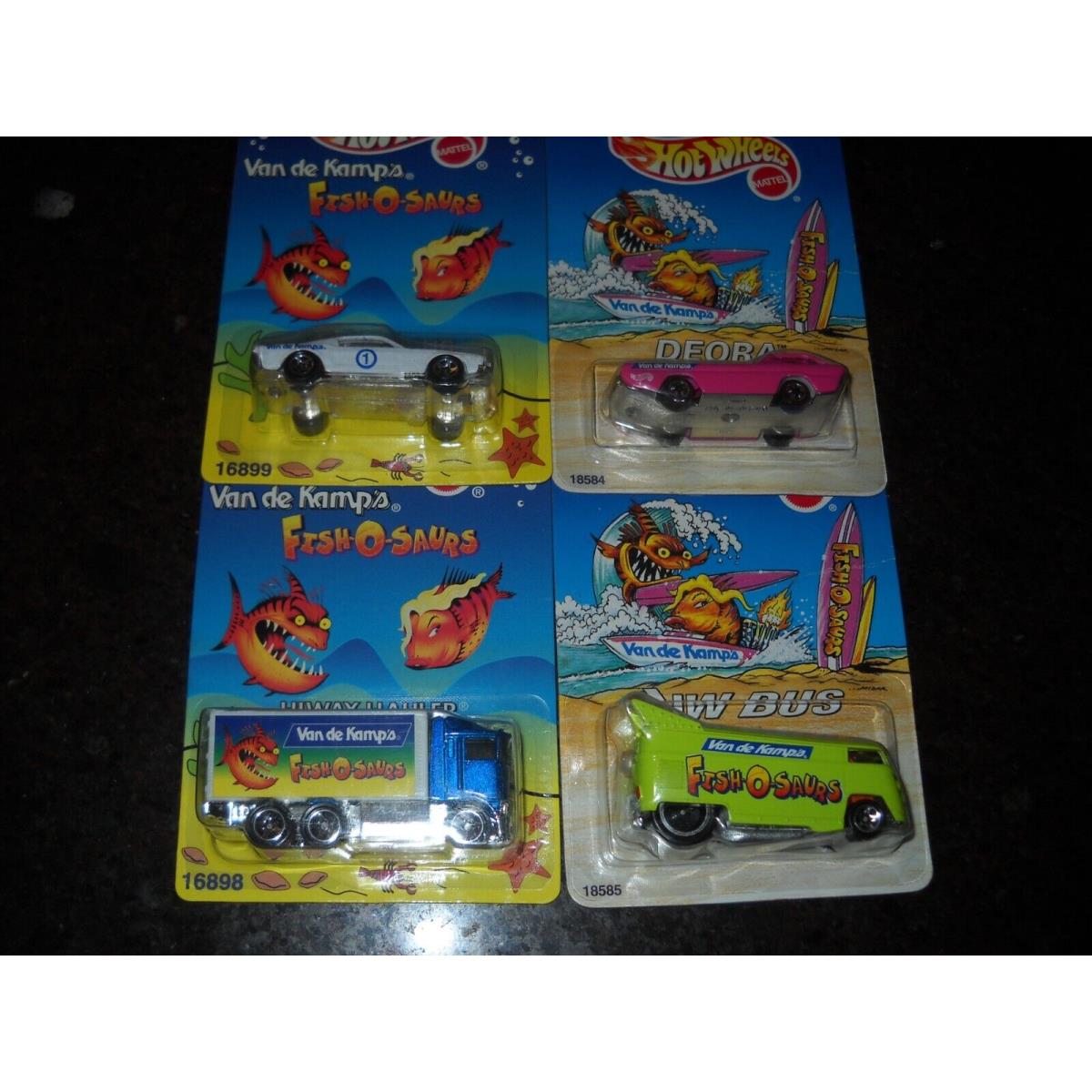 Hot Wheels Van DE Kamps Lot of 4 Hiway Hauler 67 Mustang Deora Drag Bus