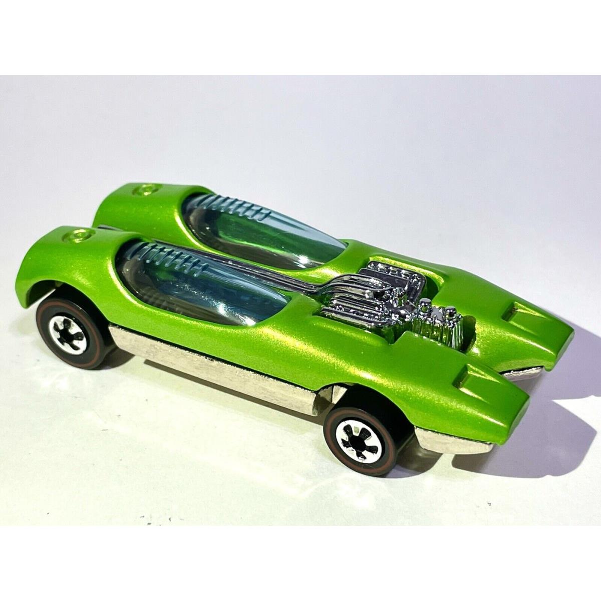 1993 Hot Wheels Custom Made Redline Lime Green Pearl Metallic Splittin Image