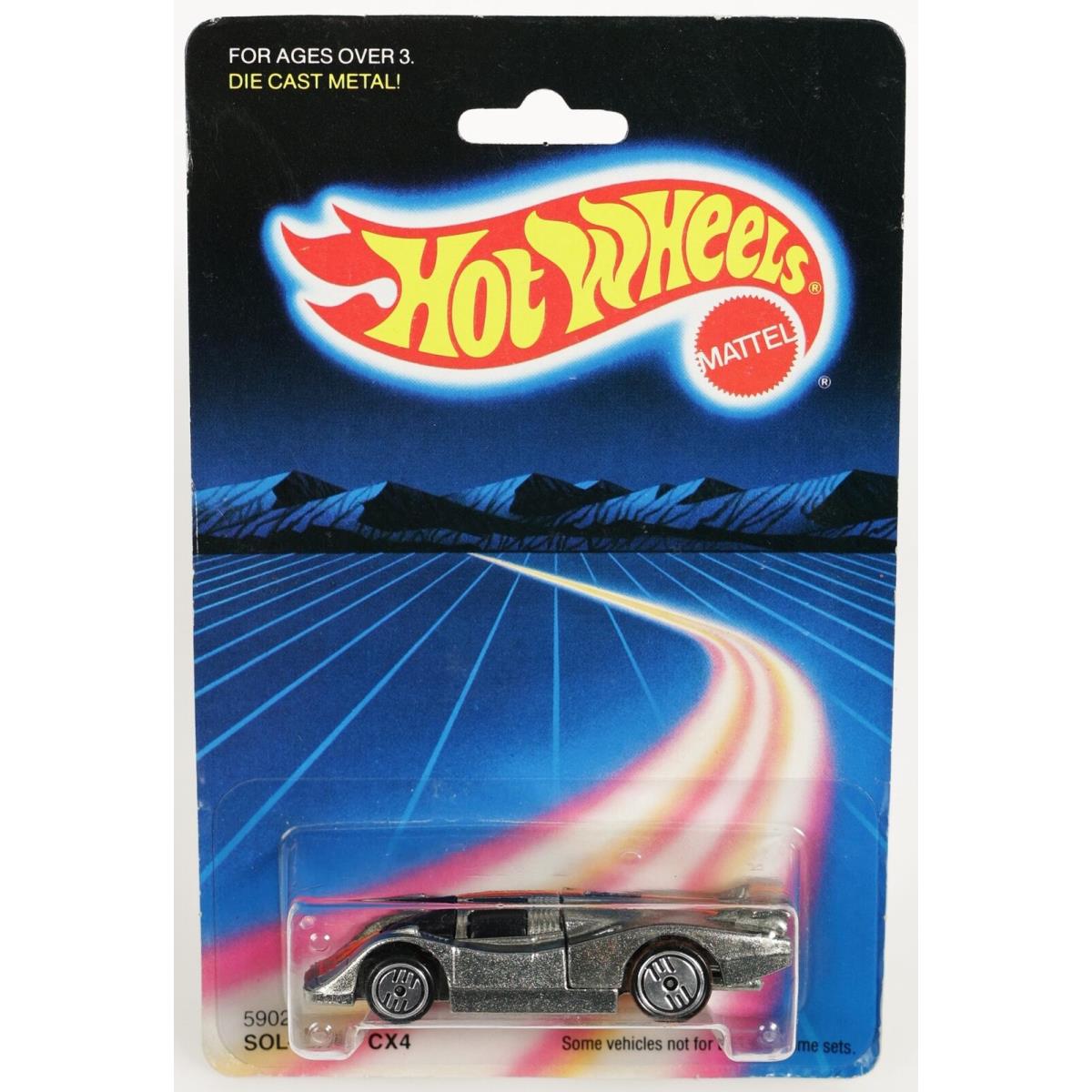 Hot Wheels Vintage Sol-aire CX4 5902 Never Removed From Pack 1986 Unpainted