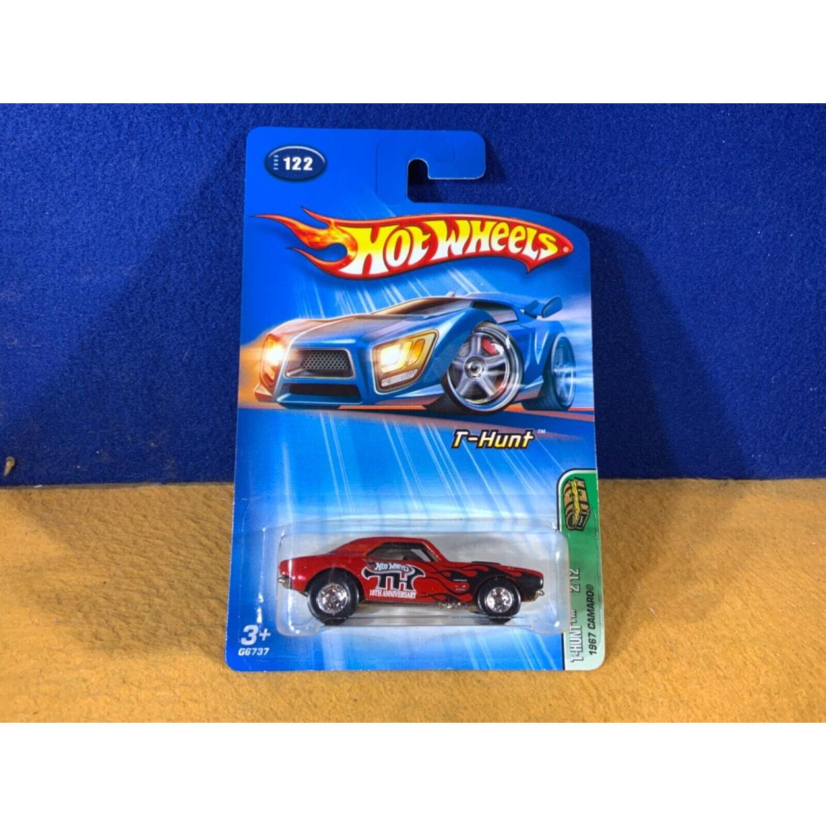 F10-16 Hot Wheels Treasure Hunt - 1967 Camaro - 2005 - 122 - Red