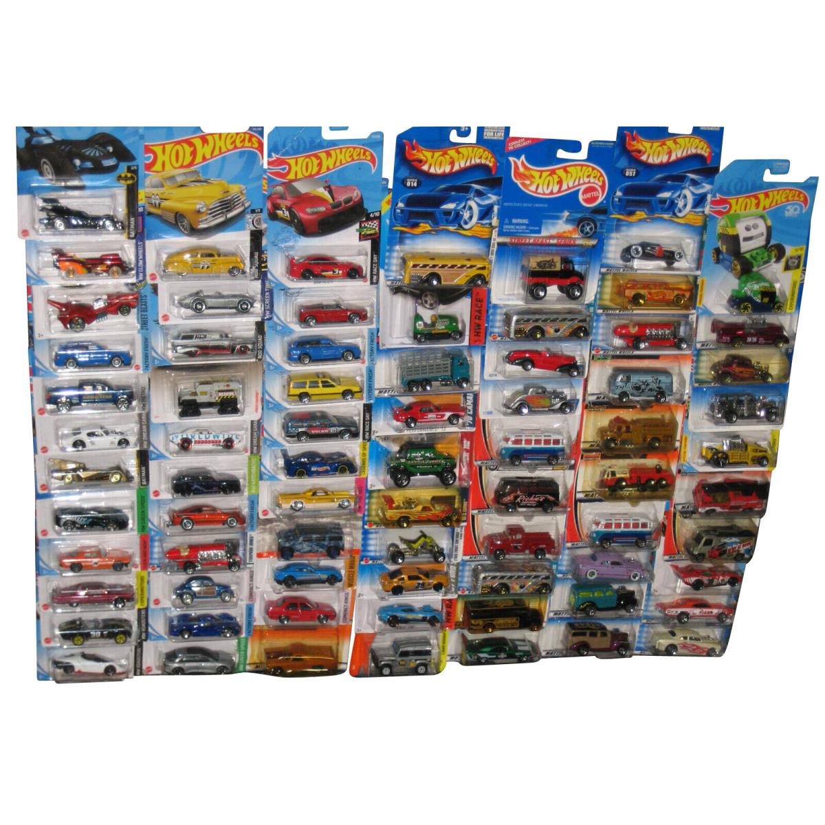 Hot Wheels Matchbox Mattel Mixed Toy Die Cast Cars - Lot of 74 Cars