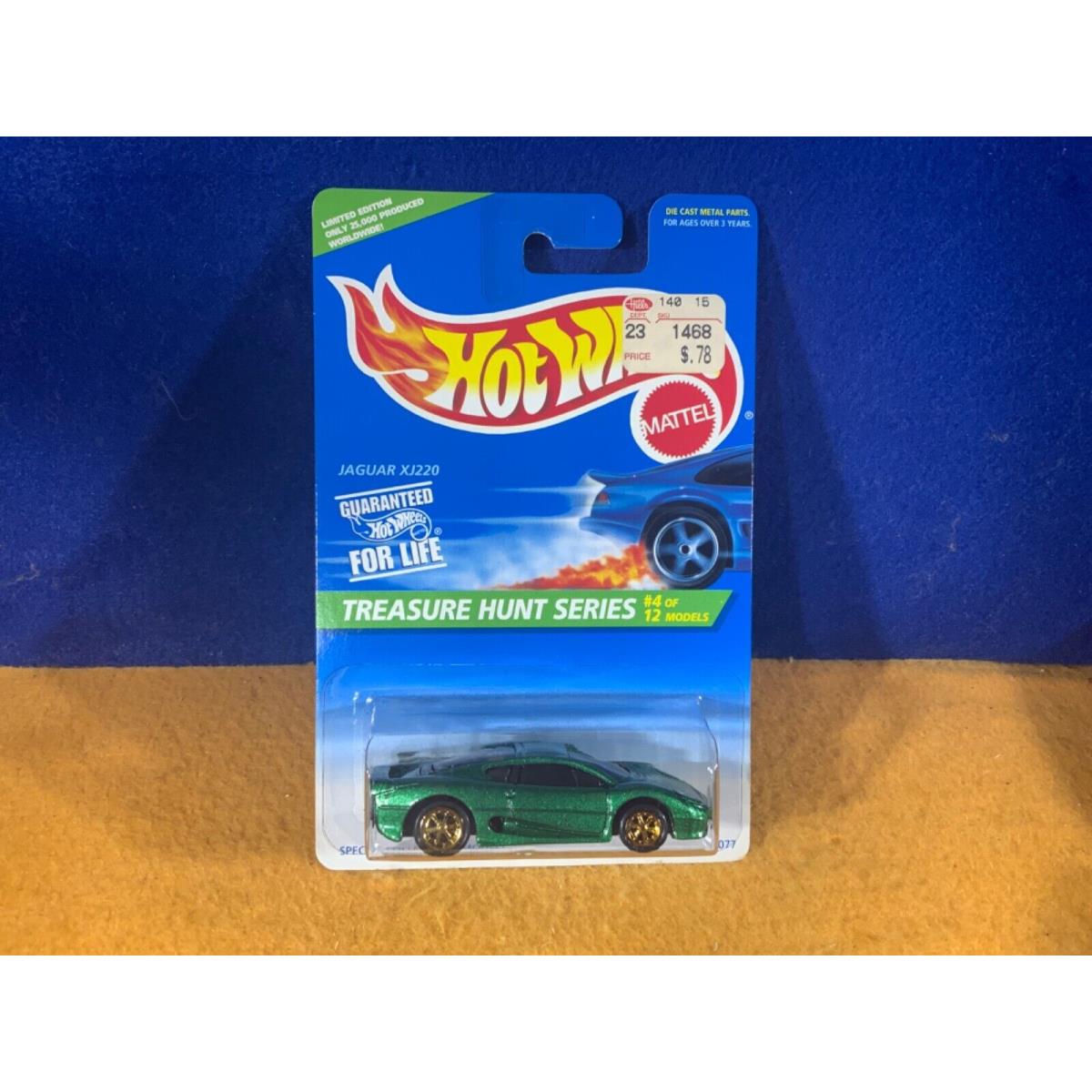 P9-62 Hot Wheels Treasure Hunt - Jaguar XJ220 - 1996 - 431 - Green