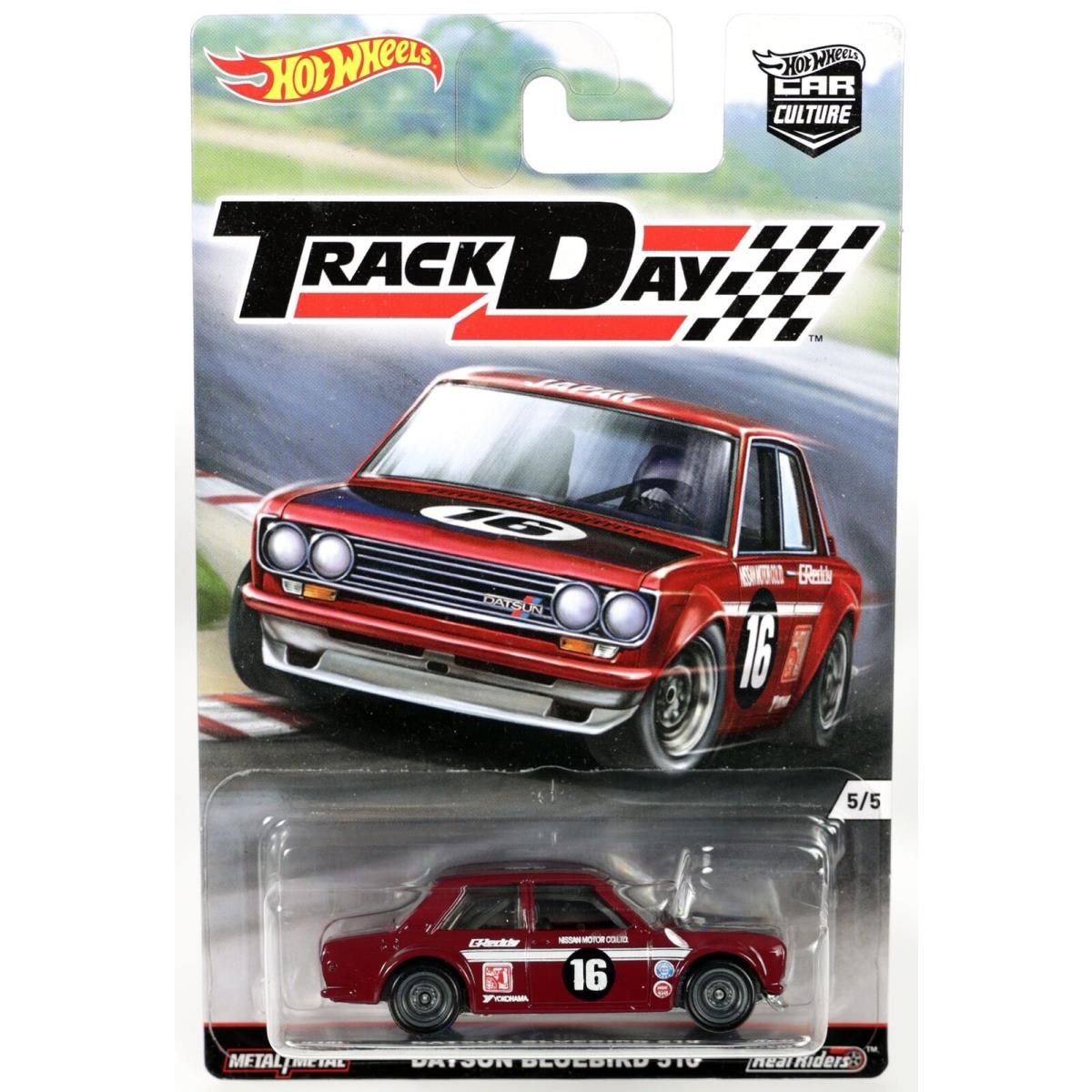 Hot Wheels Datsun Bluebird 510 Track Day Car Culture Series DJF97 Nrfp Plum 1:64