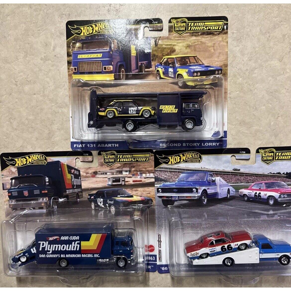 Hot Wheels 2024 Car Culture Team Transport A Case Set of 3 Cars