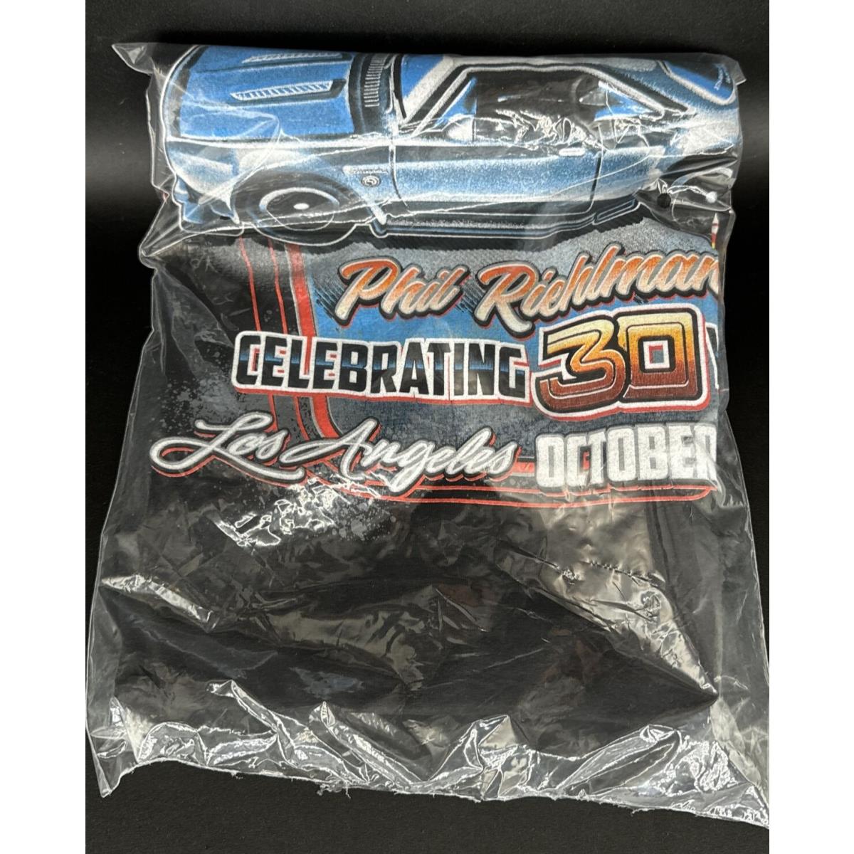 2023 Hot Wheels Black XL Extra Large Dinner Shirt Celebrating Phil Riehlman