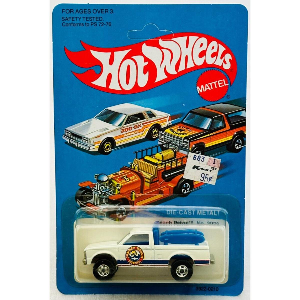 Hot Wheels Blackwall Beach Patrol White 3922 in Blisterpack