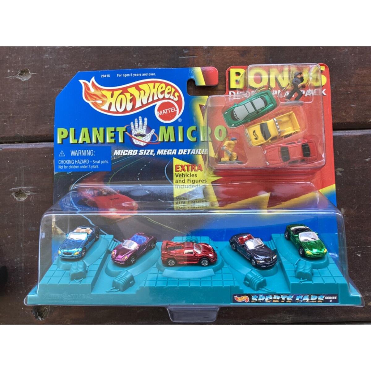 Htf Hot Wheels 1999 Planet Micro / Sports Car Series 3 Ferrari Bmw Porsche