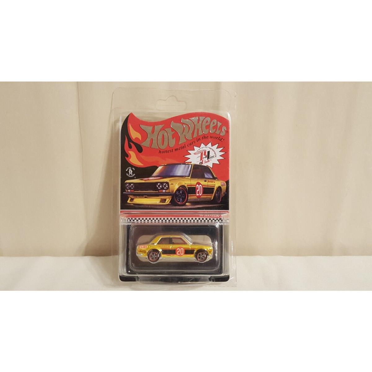 Hot Wheels 2020 Rlc Exclusive Gold `71 Datsun 510 13264/15000 W/protecto